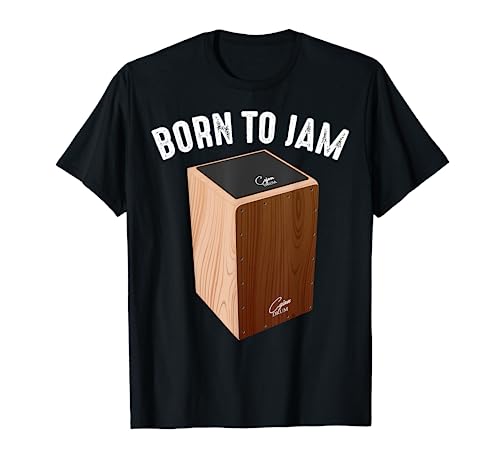 Cool Born To Jam | Funny Cajon Drum Instrument Player Gift T-Shirt