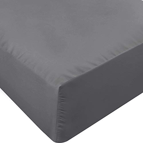 Utopia Bedding Twin Fitted Sheet - Bottom Sheet - Deep Pocket - Soft Microfiber -Shrinkage and Fade Resistant-Easy Care -1 Fitted Sheet Only (Grey)