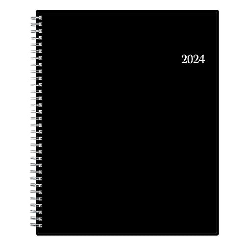 Blue Sky 2024 Weekly and Monthly Planner, January - December, 8.5' x 11', Flexible Cover, Wirebound, Enterprise (144725)