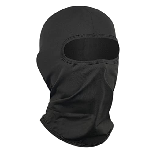 LONGKING Black Balaclava Face Mask for Men and Women – Skiing, Snowboarding, Motorcycle, UV Protection & Wind Protection