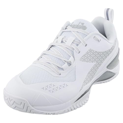 Diadora Men's Blushield Torneo 2 Ag Wide Sneaker, White/White/White, 9