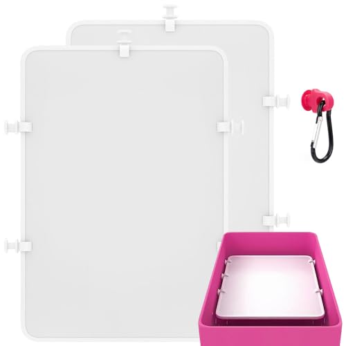 SMART DK 2pcs Divider Tray Compatible with Bogg Bag Divider for Original XL Bogg Bag Accessories Inserts Beach Bag Accessories Suitable for Bogg Bag Organizer Inserts (2-PACK WHITE)