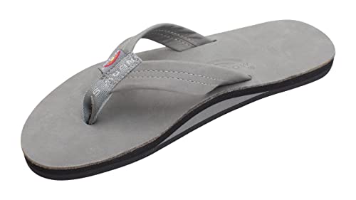 Rainbow Sandals Men's Premier Leather Single Layer, Large (9.5-10.5)