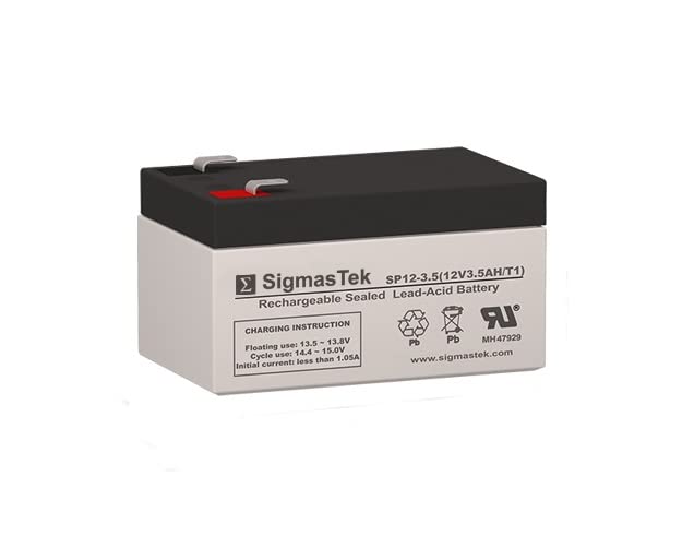 Black&Decker CST1200 12 Volt 10' Cordless Trimmer Replacement Battery - 12 Volt 3.5 AH F1 Terminal by SigmasTek