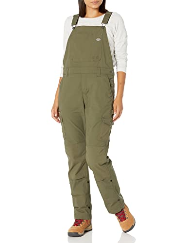 Dickies Womens Women's Temp-iq Women s Temp iQ Ripstop Bib Overalls, Military Green, X-Large US