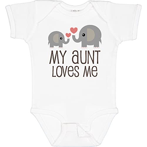 inktastic My Aunt Loves Me Baby Bodysuit Newborn 0020 White 230e8