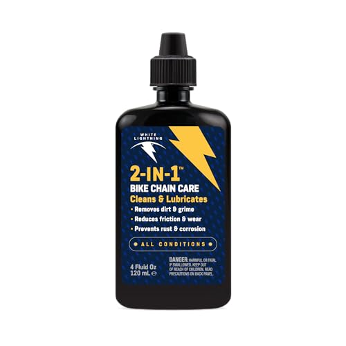 White Lightning 2-in-1 Bike Care 4 oz Lubricant and Degreaser (W20040102)