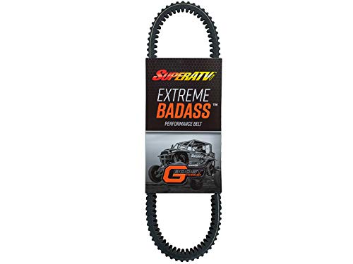 SuperATV Heavy-Duty Extreme Badass Drive Belt for Polaris RZR Turbo/RZR Turbo 4 (2016) - Smooth Engagement - Replaces OEM Part #: 3211186