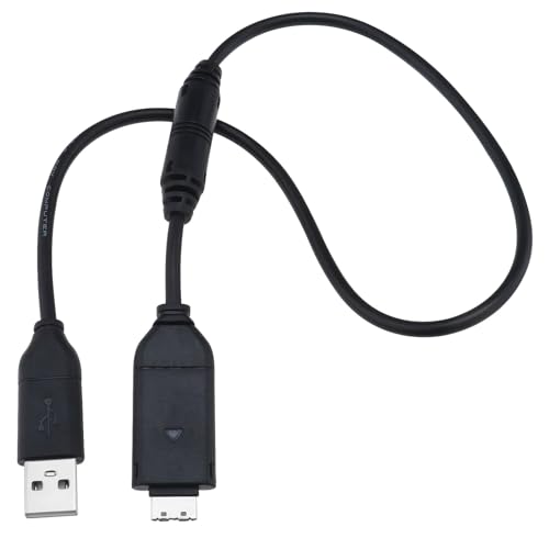 ECSiNG 1PC Camera USB Cable Compatible with Samsung Digimax AQ100 CL80 ES55 ES60 ES63 ES65 ES67 USB Charger & Data Sync SUC Cable