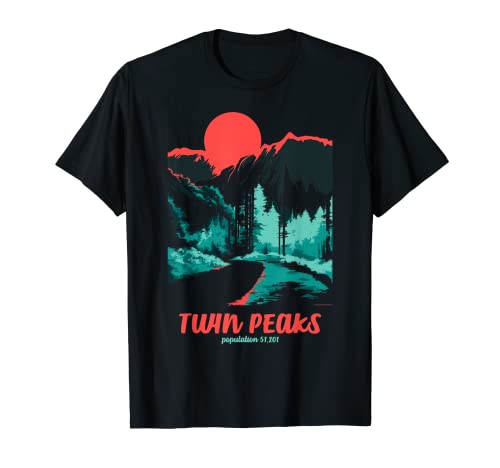 Twin Peaks Classic Tonal Color Pop Poster Graphic T-Shirt T-Shirt