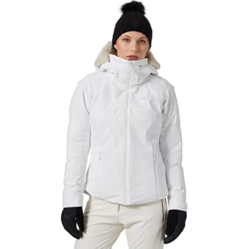 Helly-Hansen Womens Verbier Infinity Waterproof Sustainable Ski Jacket, 001 White, Small