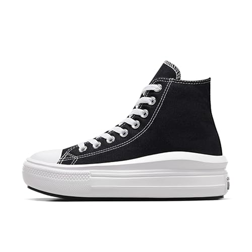 Converse Women's Chuck Taylor All Star High Platform CTAS, Black/Natural Ivory/White, 8