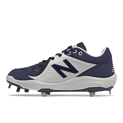New Balance Men's Fresh Foam 3000 V5 Metal Baseball Shoe, Navy/White, 5