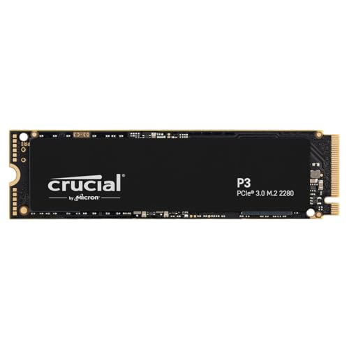 Crucial P3 500GB PCIe Gen3 3D NAND NVMe M.2 SSD, up to 3500MB/s - CT500P3SSD8
