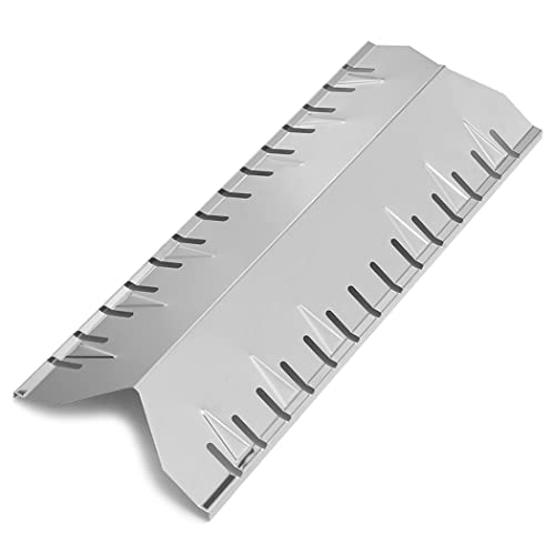 YIHAM KS767 Grill Heat Shield Replacement Parts for Huntington 6301-24, 6300-14, 6301-14, 30040HNT, 24025HNT, Master Forge 30030MSF Broil-Mate Fiesta, Stainless Steel BBQ Heat Plate Tent 19 9/16 inch