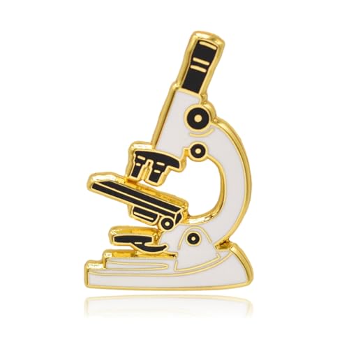 Microscope Science Hard Enamel Pin (Gold)