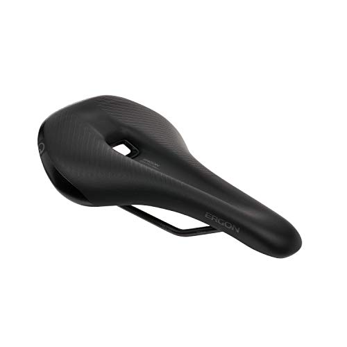 Ergon - SM Pro Ergonomic Comfort Bicycle Saddle | for All Mountain, Trail, Gravel and Bikepacking Bikes | Mens | Medium/Large | Stealth Black