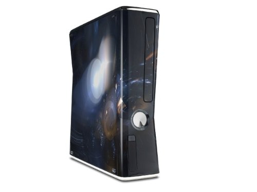 Cyborg - WraptorSkinz Decal Style Skin compatible with XBOX 360 Slim Vertical