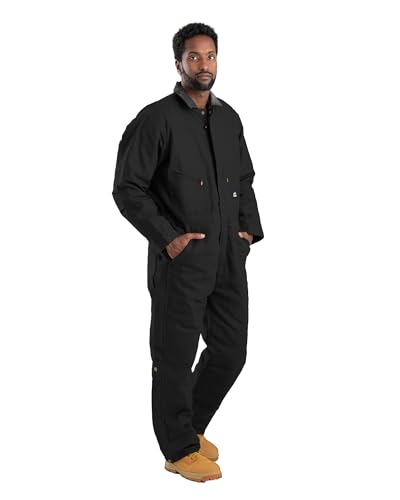 Berne Men's Heritage Insulated Coverall, X-Large Tall, Black