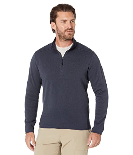 Arc'teryx Covert 1/2 Zip Neck Men's | Versatile Midweight Fleece Zip-Neck | Black Sapphire Heather, Large