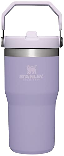 Stanley IceFlow Stainless Steel Tumbler - Vacuum Insulated Water Bottle for Home, Office or Car - Reusable Cup with Straw Leak Resistant Flip - Cold for 12 Hours or Iced for 2 Days (Lavender) , 20oz