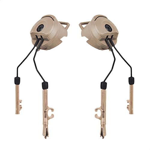 Peltor Comtac I & II Peltor Arc Rail Adapter - Arc Rail Headset Adapter Tactical Helmet Rail Suspension Mount Version for Airsoft Activities Ear Protection Peltor Helmet Mount