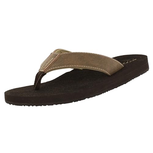 Cobian Men's Sandal Floater 2 Flip Flop, Mocha, 9