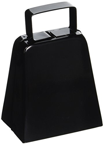 Beistle Black Cowbell Noisemaker, 4'
