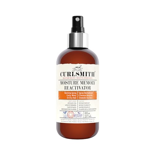 CURLSMITH - Moisture Memory Reactivator - Vegan Refresher Leave In Conditioner for Wavy, Curly and Coily Hair (8oz)