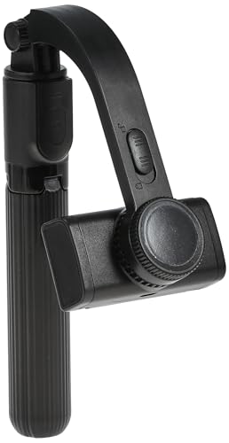 Selfie Stick Gimbal Stabilizer, UPXON 360° Rotation Tripod with Wireless Remote, Portable Phone Holder, Auto Balance 1-Axis Gimbal for Smartphones Tiktok Vlog Youtuber Live Video Record