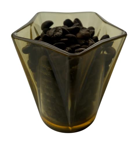 Rattleware Amber 5 Spouted Plastic Espresso Measuring Pitcher - Versatile and Durable for Kitchen and Laboratory Use - Stackable and Dishwasher-Safe