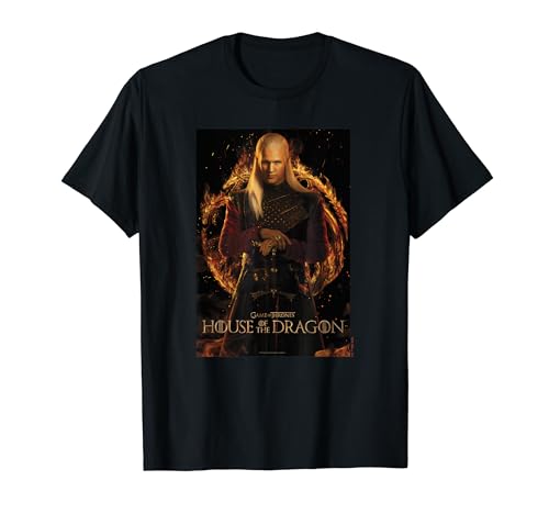 House of the Dragon Daemon Targaryen Fire And Blood Poster T-Shirt