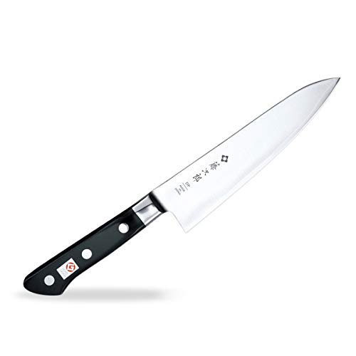 TOJIRO JAPAN Chef Kitchen Knife VG10 Clad Steel with Bolster F-807-7 Inch/180mm - Reinforced Laminated Material