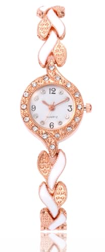 BESTKANG Ladies Fashion Quartz Wrist Watches Elegant Watch Luxury Women Watch (White)