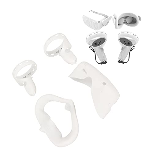 Vomeko O culus Quest 2 VR Case Cover Set - The Silicone Cover Provides Scratch - Proof Protection for Your O culus Quest 2 Headset. Enhance Grip Comfort and Safeguard The face