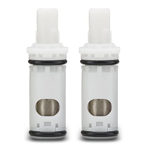 1224 Moen Replacement Faucet Cartridge – Aftermarket Replacement Compatible with 2 Handle Faucets & Moen Tub Shower | Durable Brass 1224b and Plastic - 2 PACK