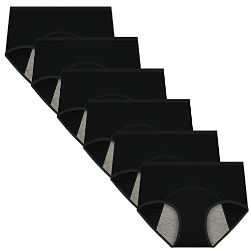 Nalwort Women's Menstrual Period Briefs Girl Ultra Soft Postpartum Cotton Panties Underwear XL