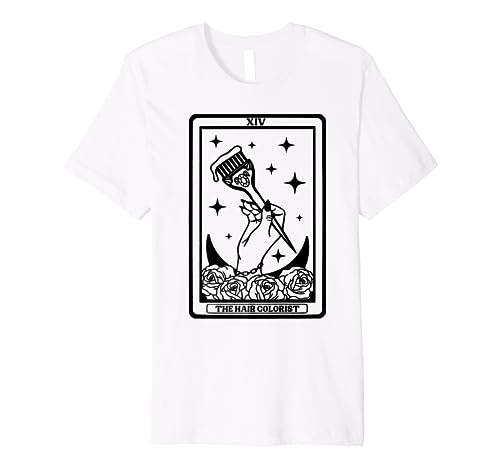 Hairstylist Hair Colorist Tarot Card Beautician Cosmetology Premium T-Shirt