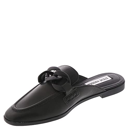 Steve Madden Women's Cally Mule, Black/Black, 7.5