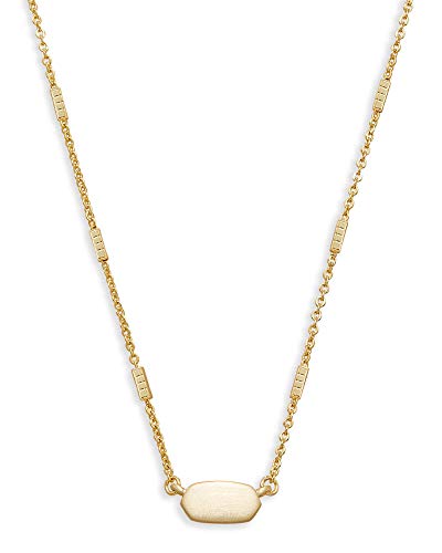 Kendra Scott Fern Pendant Necklace for Women, Dainty Fashion Jewelry, 14k Gold-Plated