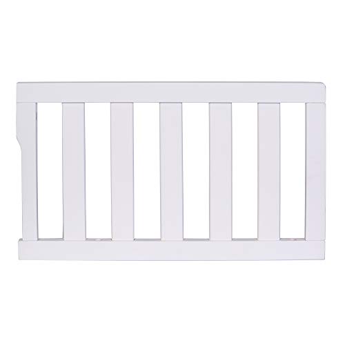 Dream On Me Convertible Crib Toddler Guard Rail in White, Compatible with Select Cribs, Crib to Toddler Bed Conversion, Easily Attachable (21.25L x 1.2W x 12.25H)