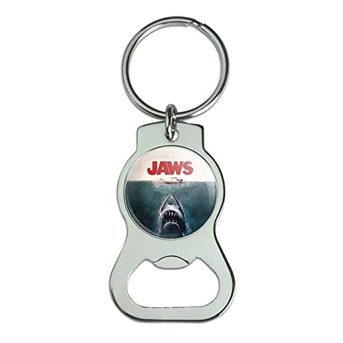 GRAPHICS & MORE Jaws Poster Keychain with Bottle Cap Opener