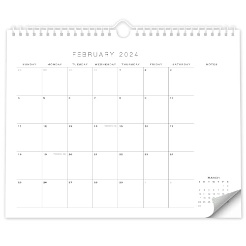 Simplified 2024 Wall Calendar - Runs from June 2023 until December 2024 - Modern 2023-24 Calendar for Easy Planning