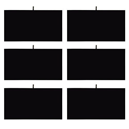 MOOCA 6 Pcs Set Jewelry Display Trays Jewelry Display Pad Tray Jewelry Display Insert Jewelry Display Trays Accessory Tray for Jewelry, 14 W x 7 1/2 D in, Black Velvet