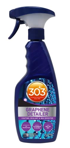 303 Graphene Detailer – Enhances Protection on Existing Coatings, Sealants, and Waxes – Superior UV Protection, Safe for All Automotive Exterior Surfaces – 16oz (30247)