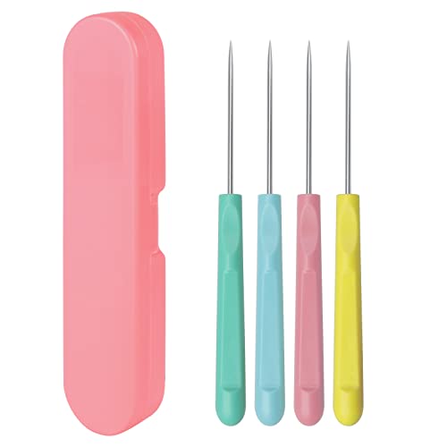 4Pcs 5.2 Inches Sugar Stir Needle, Cookie Scribe Needles Cake Decorating Needle Tool Cookie Decoration Supplies Christmas Gifts for Baking Lovers