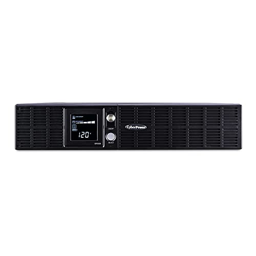 CyberPower OR1500LCDRT2U Smart App LCD UPS System, 1500VA/900W, 8 Outlets, AVR, 2U Rack/Tower