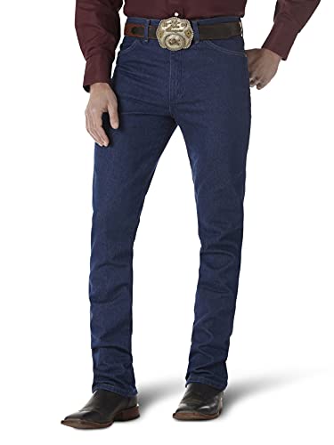Wrangler Men's Cowboy Cut Slim Fit Jean, Rigid Indigo, 33W x 31L