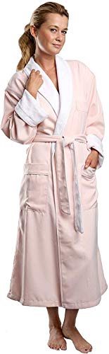MONARCH Plush Lined Microfiber Bath Robe for Women or Men - Super Soft, Durable Luxury Spa, Resort & Hotel Bathrobe, Generously Sized (Unisex) Cypress