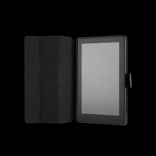 Sena Magia Black Handcrafted Genuine Leather Cover Folio for Amazon Kindle Fire